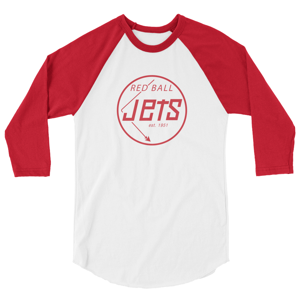 3 4 RAGLAN SHIRT Red Ball Jets
