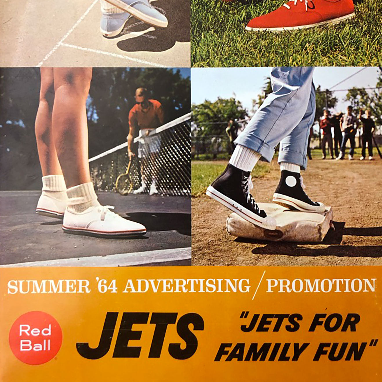 a magazine ad promoting the red ball jets in 1964