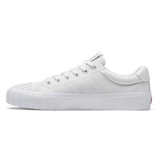White sneaker on a white background