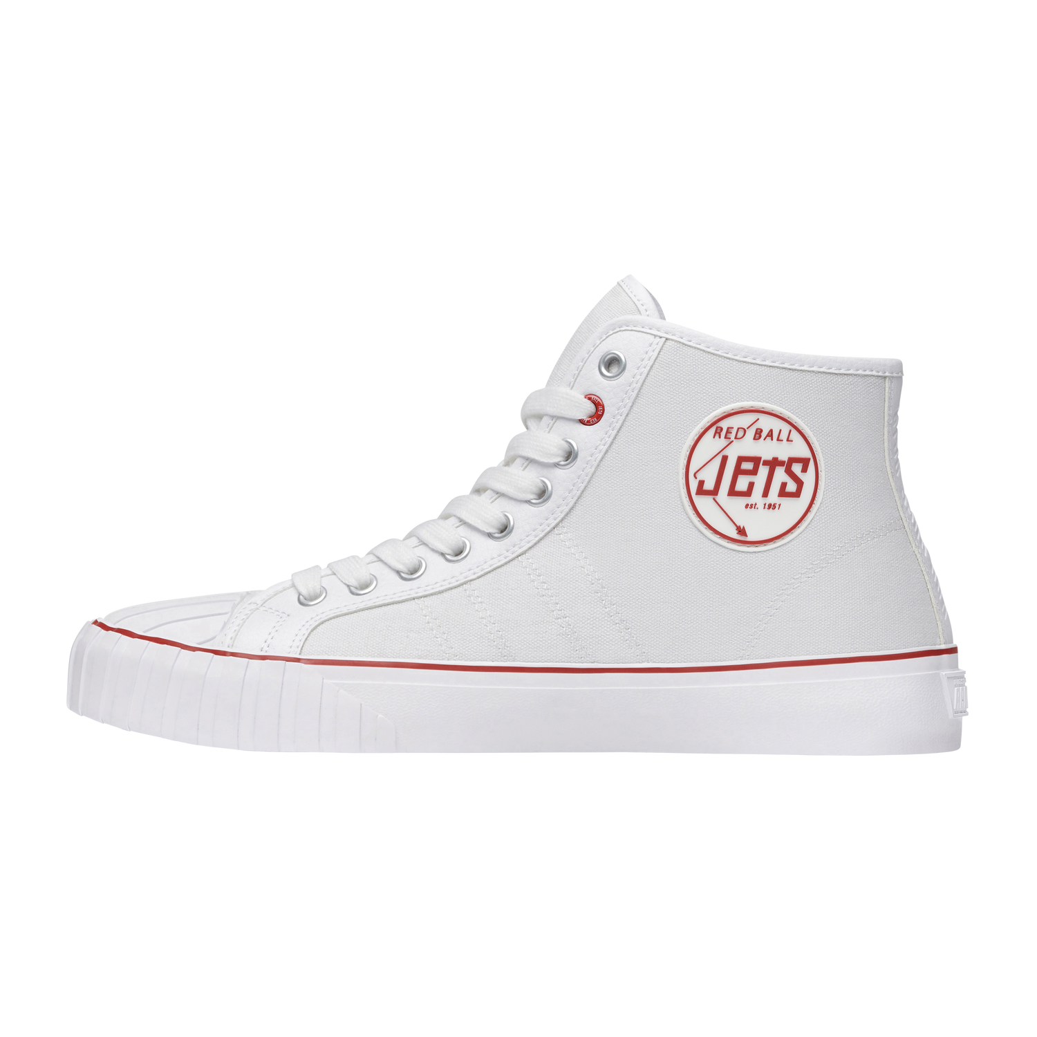 side view of the white 51 hi